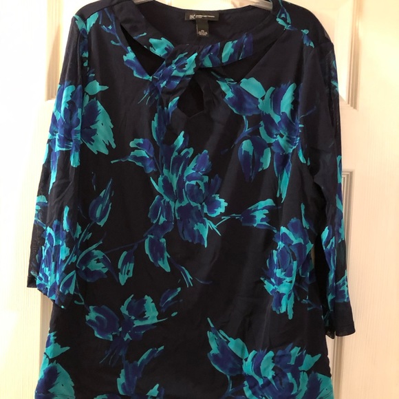 INC International Concepts Tops - INC Beautiful 3/4 sleeve floral top for 2X/3X